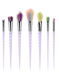 Fashion Multi-color Color-matching Decorated Makeup Brush(7pcs)