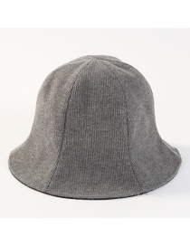 Fashion Gray Pure Color Design Double-sided-use Hat