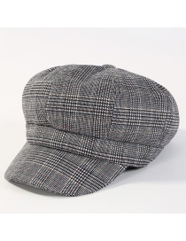 Fashion Gay Grid Pattern Decorated Simple Hat