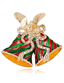 Fashion Multi-color Bell Shape Decorated Brooch