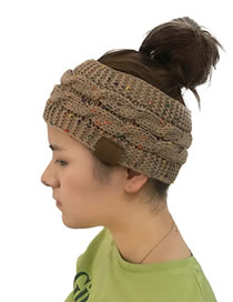 Fashion Khaki Letter Pattern Decorated Hat