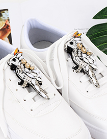 Fashion White Bird Shape Decorated Shoes Accessories