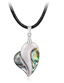 Fashion Multi-color Heart Shape Decorated Necklace