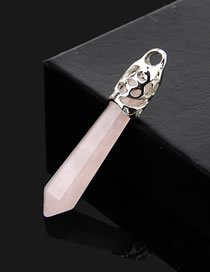 Fashion Pink Bullet Shape Decorated Simple Pendant