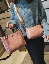 Fashion Pink Pure Color Decorated Bag(2pcs)