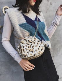Fashion Light Leopard Leopard Pattern Decorated Bag