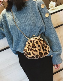 Fashion Dark Leopard Leopard Pattern Decorated Bag