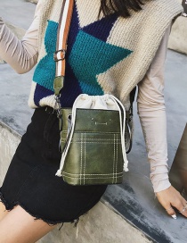 Fashion Green Bucket Shape Design Bag