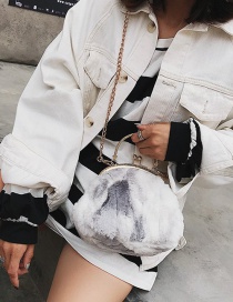 Fashion Gray Irregular Shape Decorated Bag