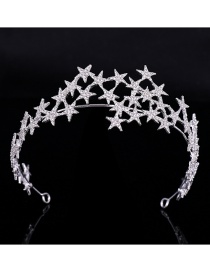 Fashion Silver Color Star Shape Decorated Hair Accessories