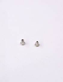 Fashion White Pure Color Decorated Earrings Accessoires