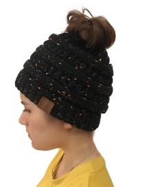 Fashion Black Dots Pattern Design Knitted Hat
