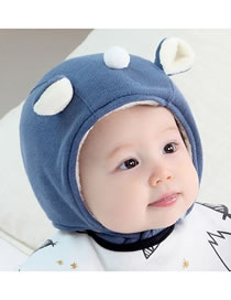 Fashion Yellow Ears Shape Design Pure Color Baby Hat