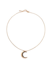 Fashion Gold Color Moon Pendant Decorated Simple Choker