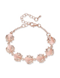 Fashion Pink Insect Shape Decorated Bracelet