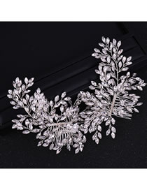 Fashion Silver Color Full Diamond Design Bridal Hair Accessories