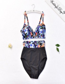 Sexy Multi-color High Waist Design Split Swimwear