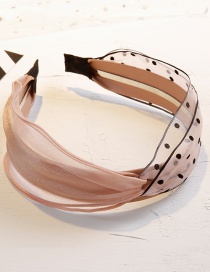 Simple Light Pink Spot Pattern Decorated Headband