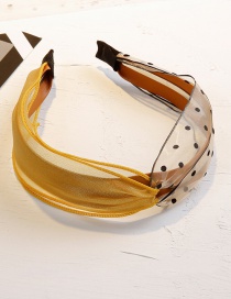 Simple Yellow Spot Pattern Decorated Headband