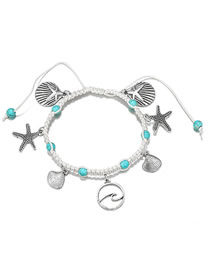 Fashion Silver Color Shell Shape Decorated Bracelet
