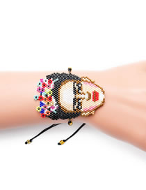 Fashion Multi-color Girl Shape Decorated Bracelet