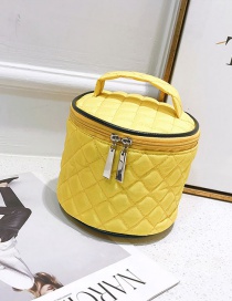 Fashion Yellow Pure Color Decorated Bag