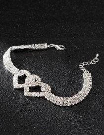 Fashion Silver Color Heart Shape Design Pure Color Anklet&bracelet