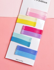 Lovely Muti-color Bending Shape Design Child Hairpin(40pcs)