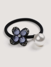 Fashion Black Flower Shape Decorated Hairband
