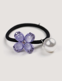 Fashion Purple Flower Shape Decorated Hairband