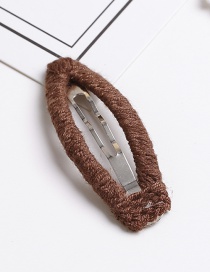 Lovely Brown Pure Color Design Simple Hair Clip