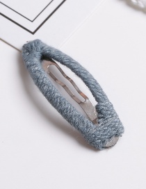 Lovely Blue Pure Color Design Simple Hair Clip