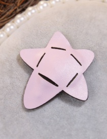 Lovely Pink Star Shape Design Pure Color Hairpin(small)