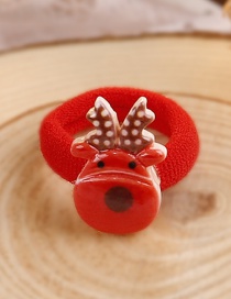 Lovely Red Christmas Elk Decorated Hair Band(1pc)