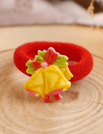 Lovely Red+yellow Christmas Bell Decorated Hair Band(1pc)