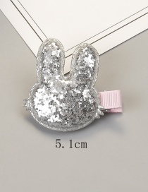 Fashion Silver Color Rabbit Shape Decorated Hair Clip