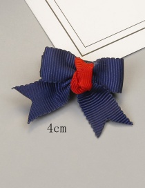 Fashion Navy Bowknot Shape Decorated Hair Clip