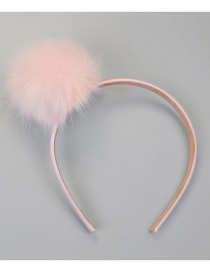 Fashion Pink Pure Color Decorated Hair Hoop