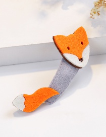 Fashion Orange Fox Shape Decorated Hair Clip
