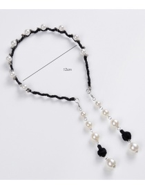 Fashion Black Pearl Decorated Hair Hoop