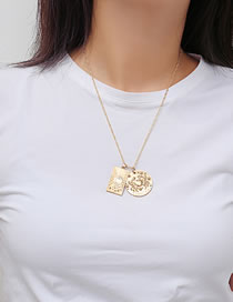 Fashion Gold Color Crab Pattern Decorated Nekclace