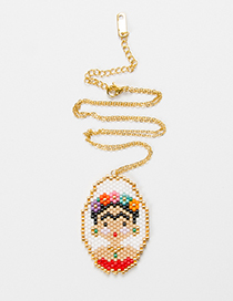 Fashion Gold Color Cartoon Pattern Decorated Necklace