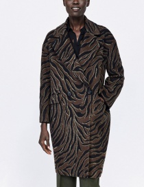 Fashion Brown Lapel Design Coat