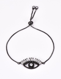 Fashion Black Eye Shape Decorated Bracelet