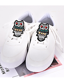 Fashion Multi-color Owl Shape Decorated Shoe Buckle