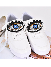 Fashion Blue Eye Shape Decorated Shoe Buckle