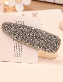 Fashion Silver Color Full Diamond Decorated Hair Clip