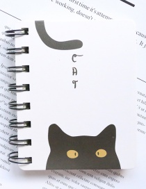 Fashion Black+white Cat Pattern Decorated Notebook(100 Sheets)