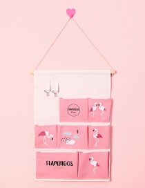 Fashion Pink Flamingo Pattern Decorated Storage Bag