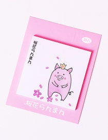 Fashion Pink Pig Pattern Decorated Post-it Note(30 Sheets)